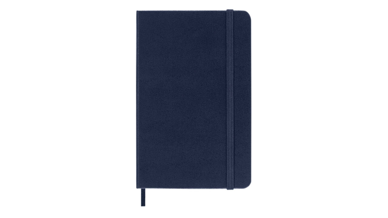Notitieboek Moleskine pocket 90x140mm lijn hard cover sapphire blue