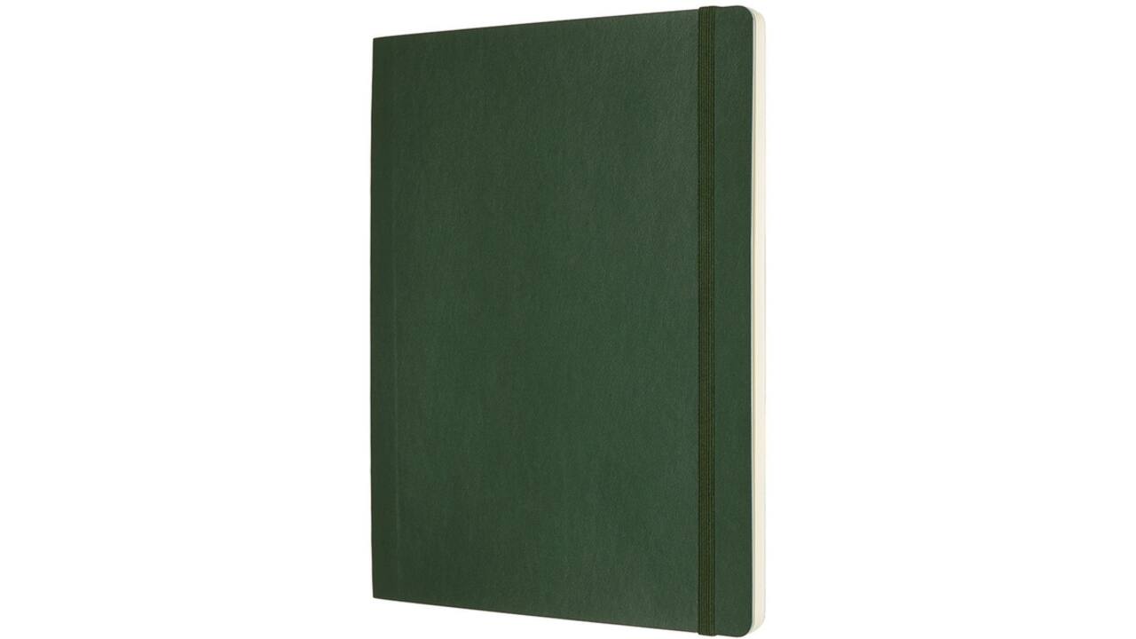 Notitieboek Moleskine XL 190x250mm blanco soft cover myrtle green