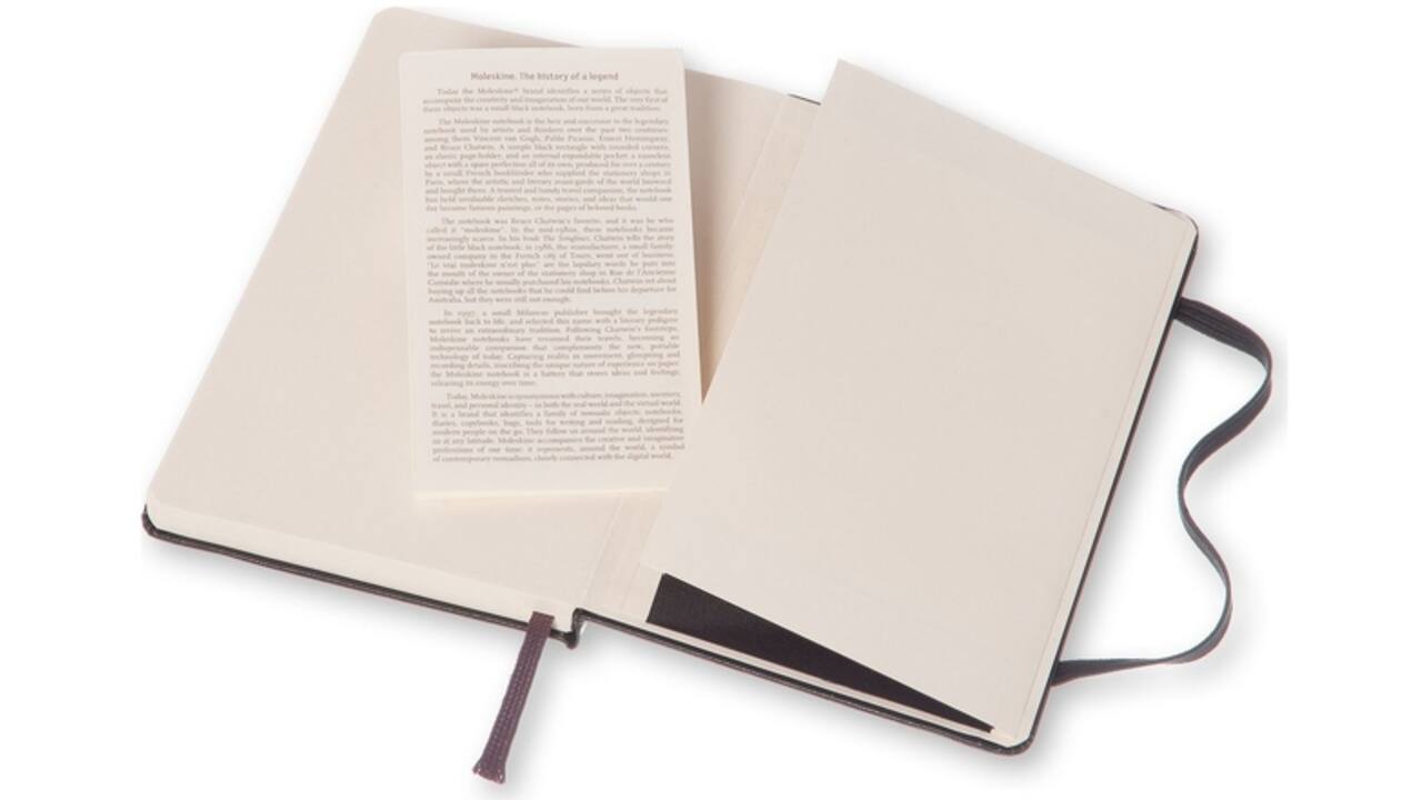 Notitieboek Moleskine pocket 90x140mm dots hard cover zwart