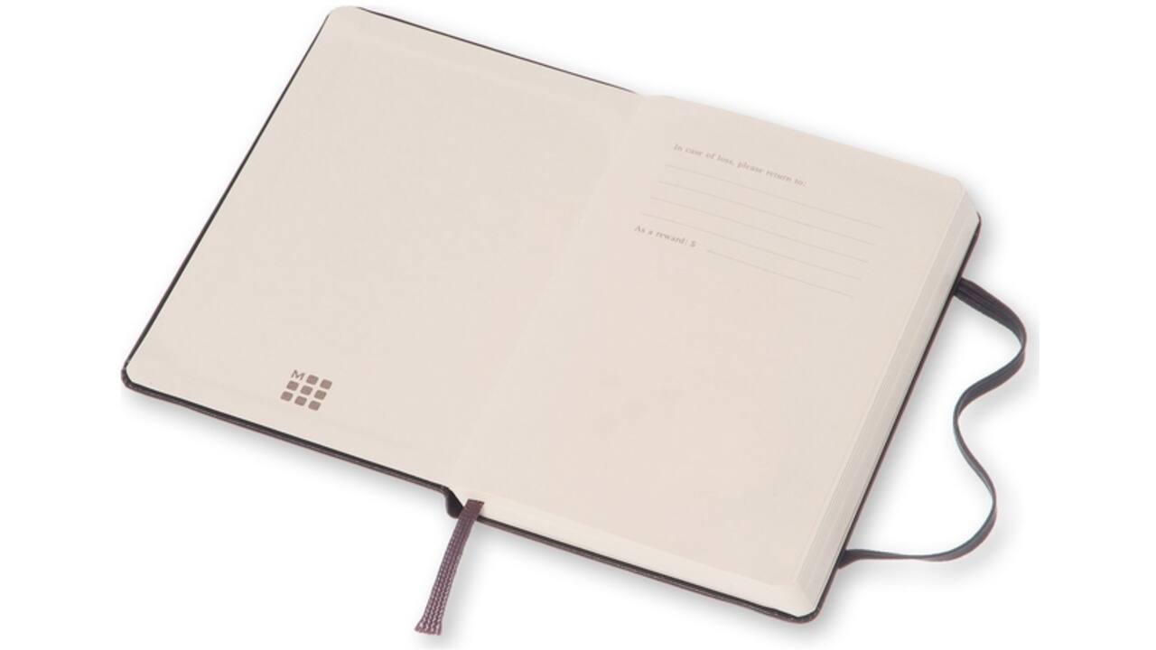 Notitieboek Moleskine pocket 90x140mm dots hard cover zwart