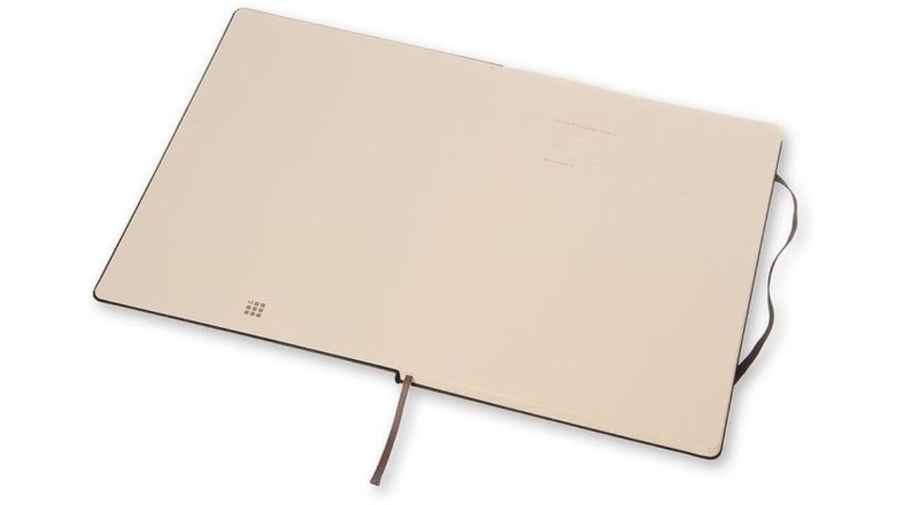 Notitieboek Moleskine pocket 90x140mm ruit 5x5mm hard cover zwart