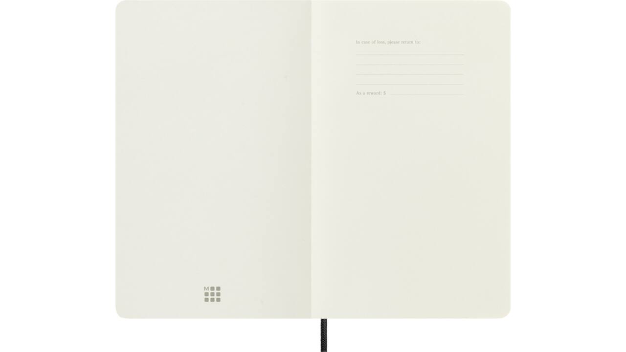 Notitieboek Moleskine large 130x210mm dots soft cover zwart