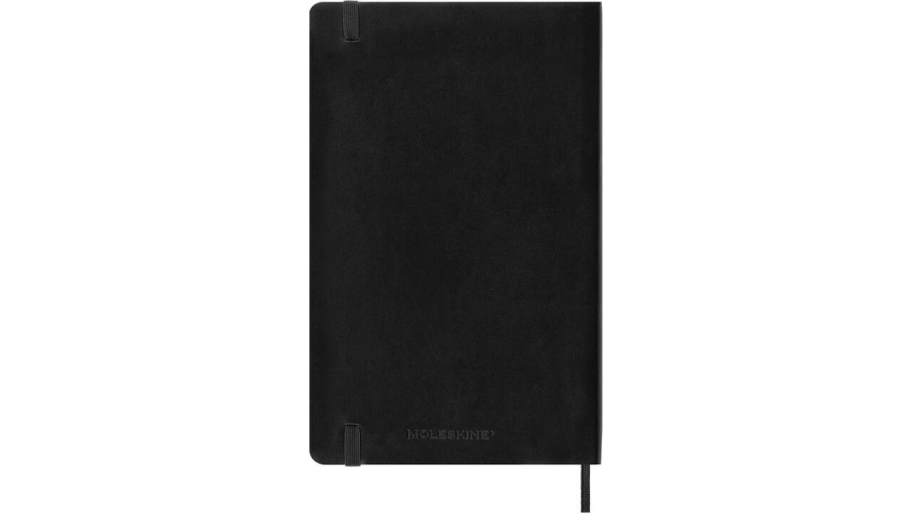 Notitieboek Moleskine large 130x210mm dots soft cover zwart