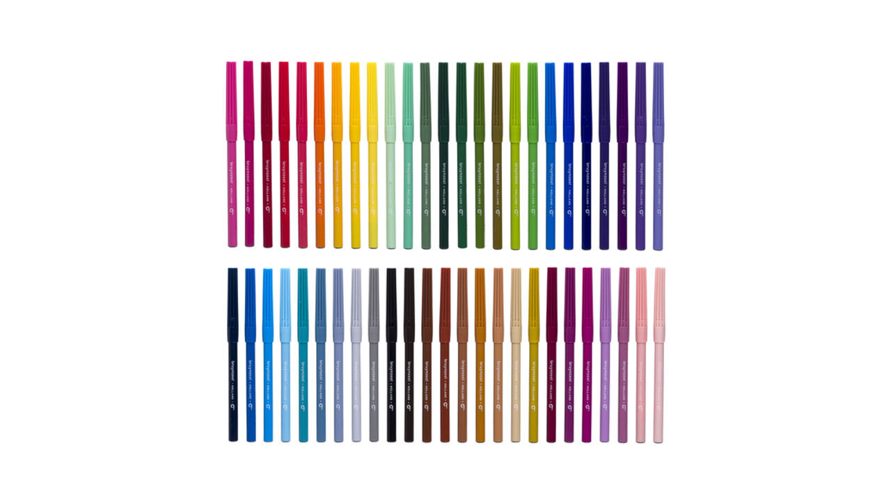 Viltstift Bruynzeel Kids assorti 50 stuks