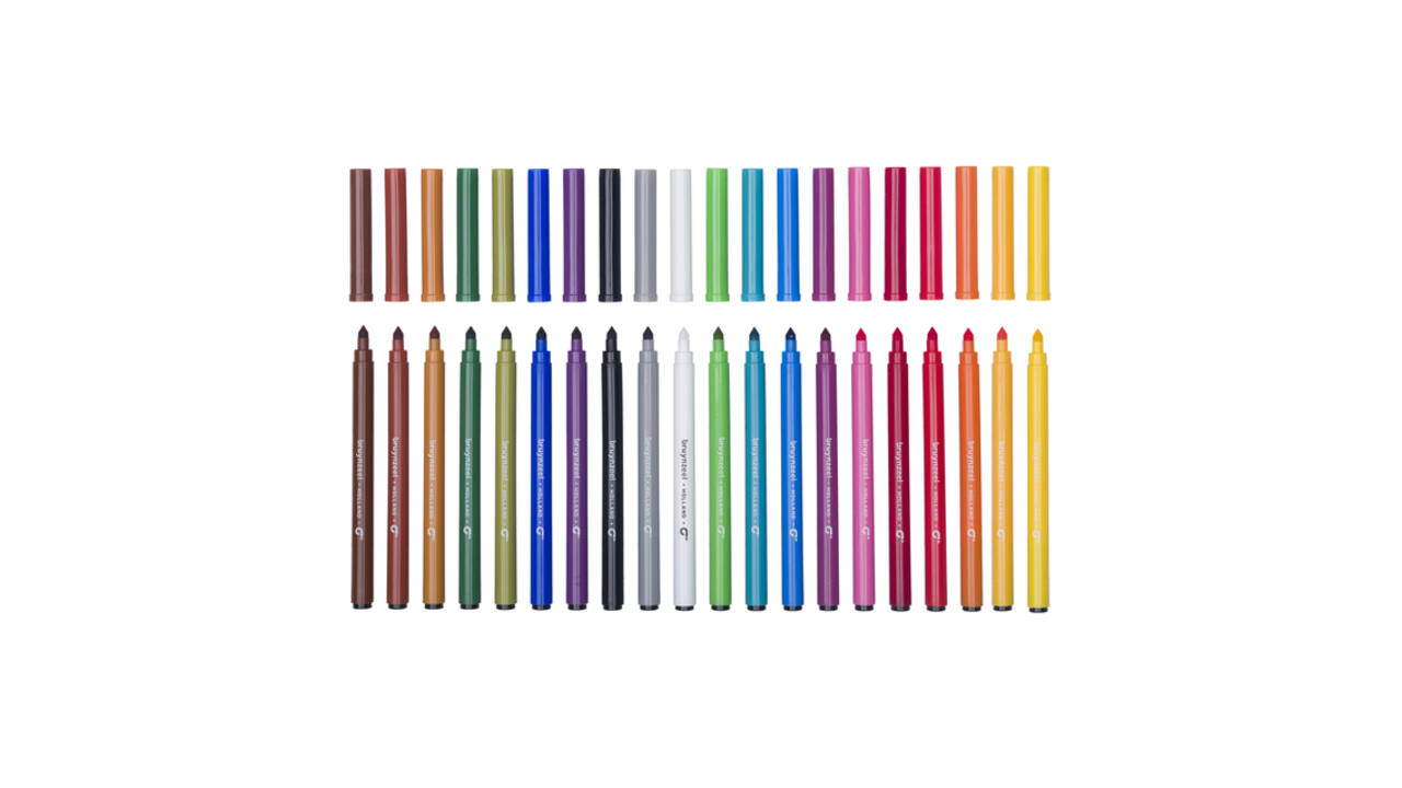 Viltstift Bruynzeel Kids Super Point assorti 20 stuks