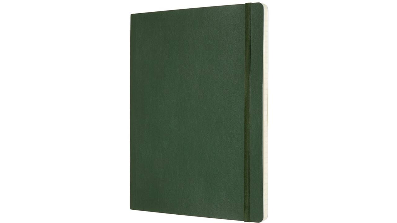 Notitieboek Moleskine XL 190x250mm lijn soft cover myrtle green