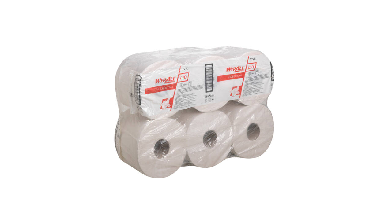 Poetspapier WypAll L10 GeneralClean 1-laags 300m wit 7276