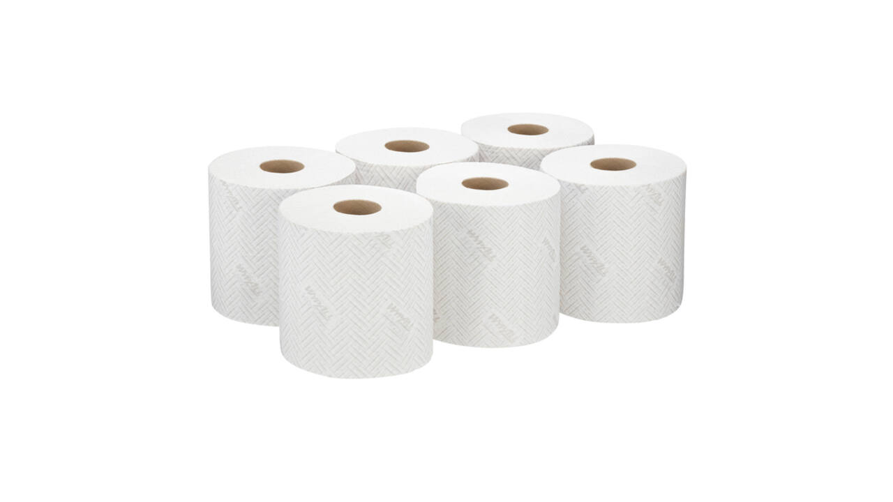 Poetspapier WypAll L10 GeneralClean 1-laags 800 vel wit 7256