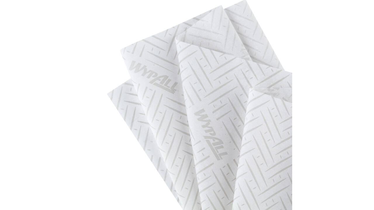 Poetspapier WypAll L10 GeneralClean 1-laags 800 vel wit 7256