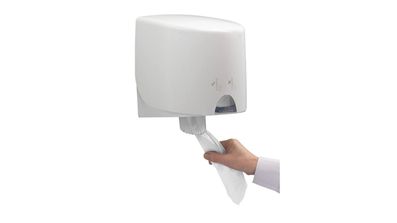 Poetspapier WypAll L10 GeneralClean 1-laags 800 vel wit 7256
