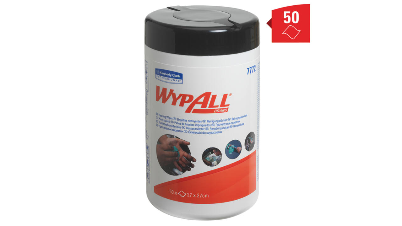 Reinigingsdoek WypAll PowerClean bus 1-laags 6x50 vel groen 7772