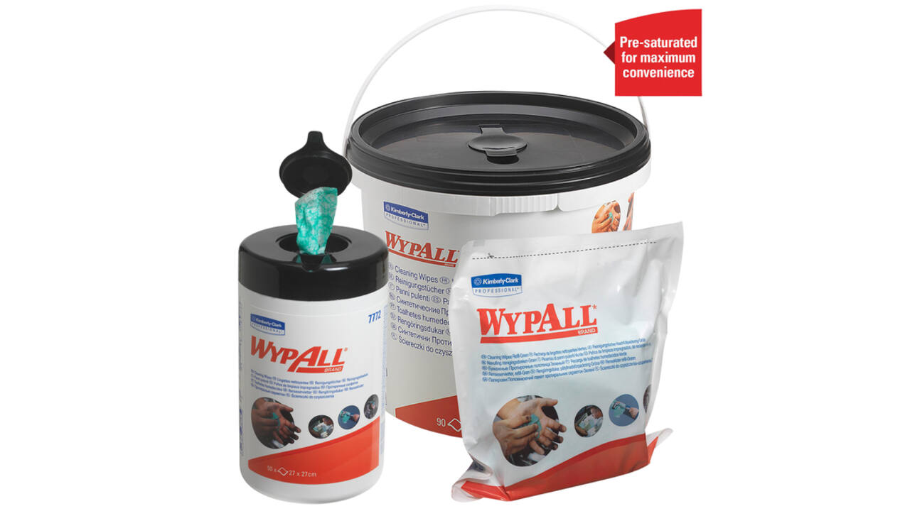 Reinigingsdoek WypAll PowerClean bus 1-laags 6x50 vel groen 7772