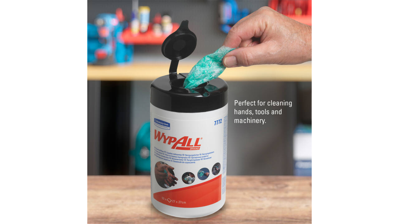 Reinigingsdoek WypAll PowerClean bus 1-laags 6x50 vel groen 7772