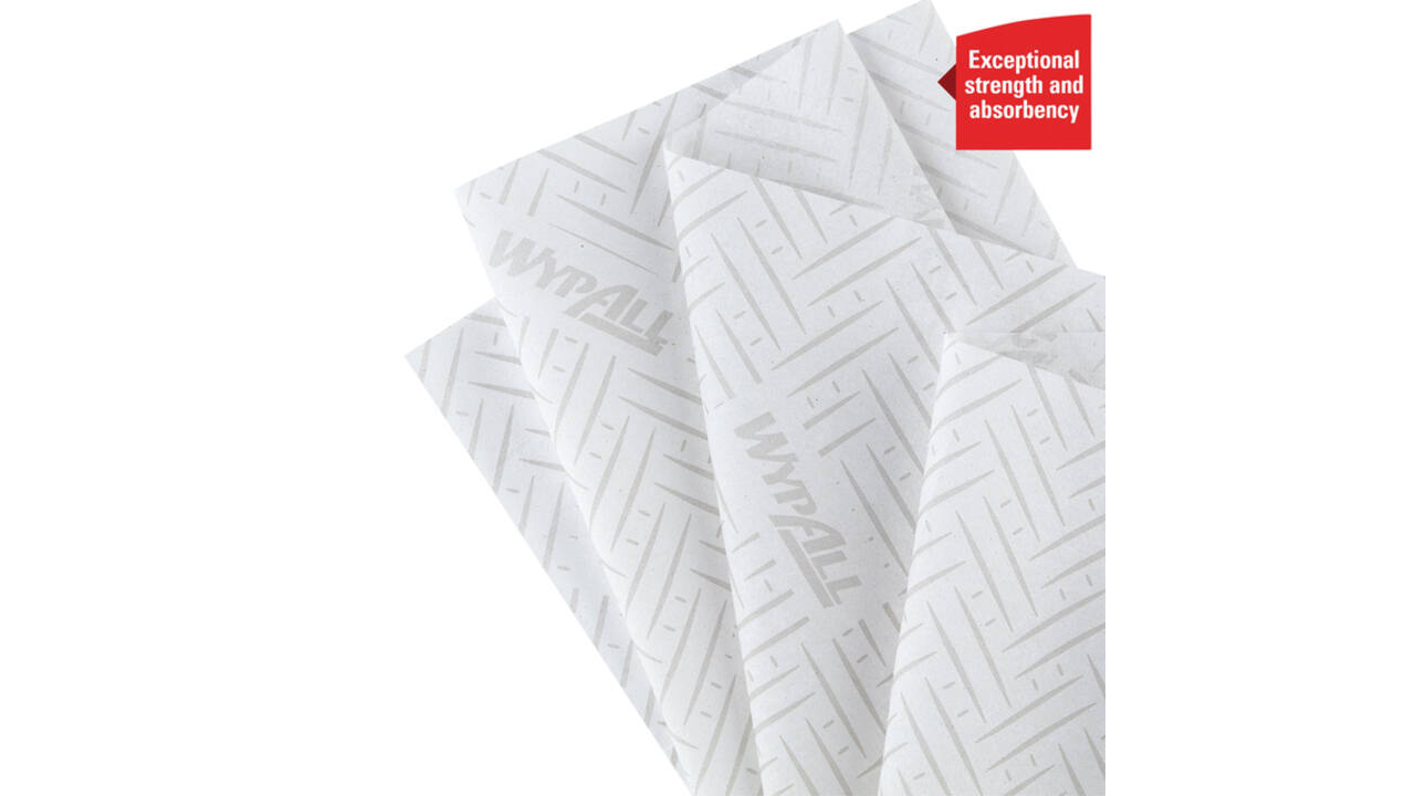 Poetspapier WypAll L10 GeneralClean 1-laags 500 vel wit 7406