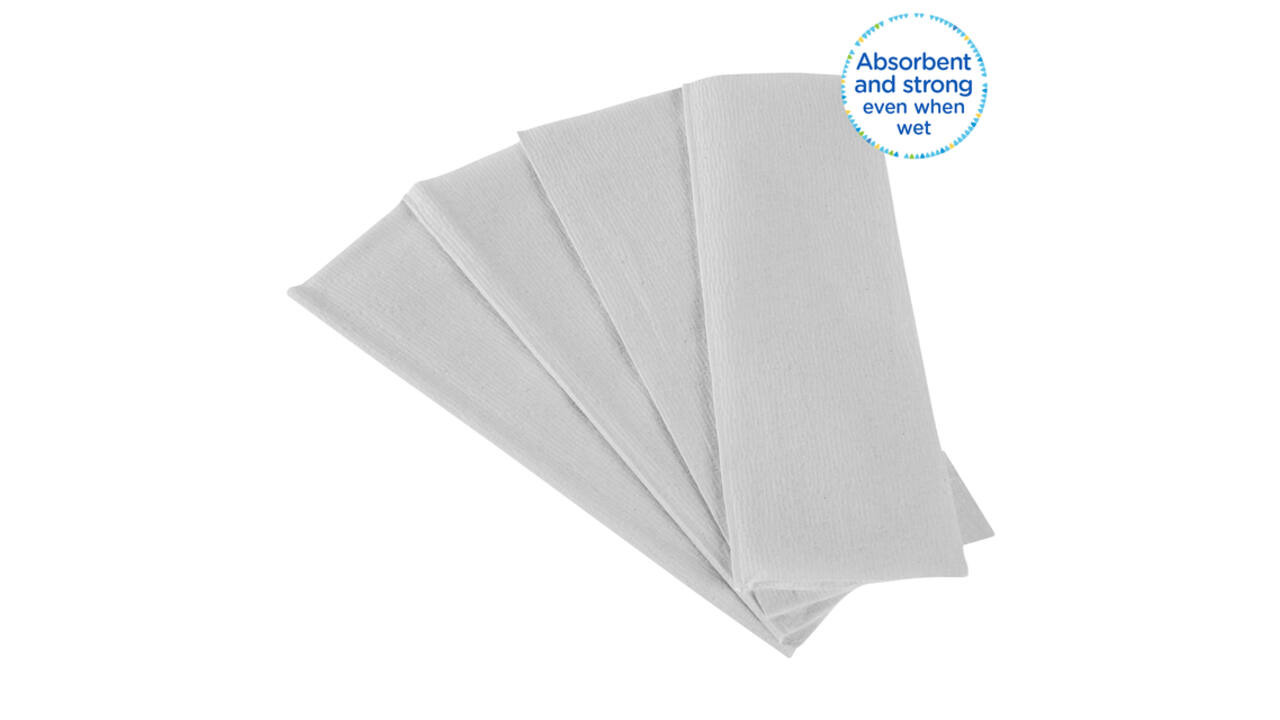 Handdoek Kleenex Ultra i-vouw 2-laags 215x415mm 30x94 vel wit 6772