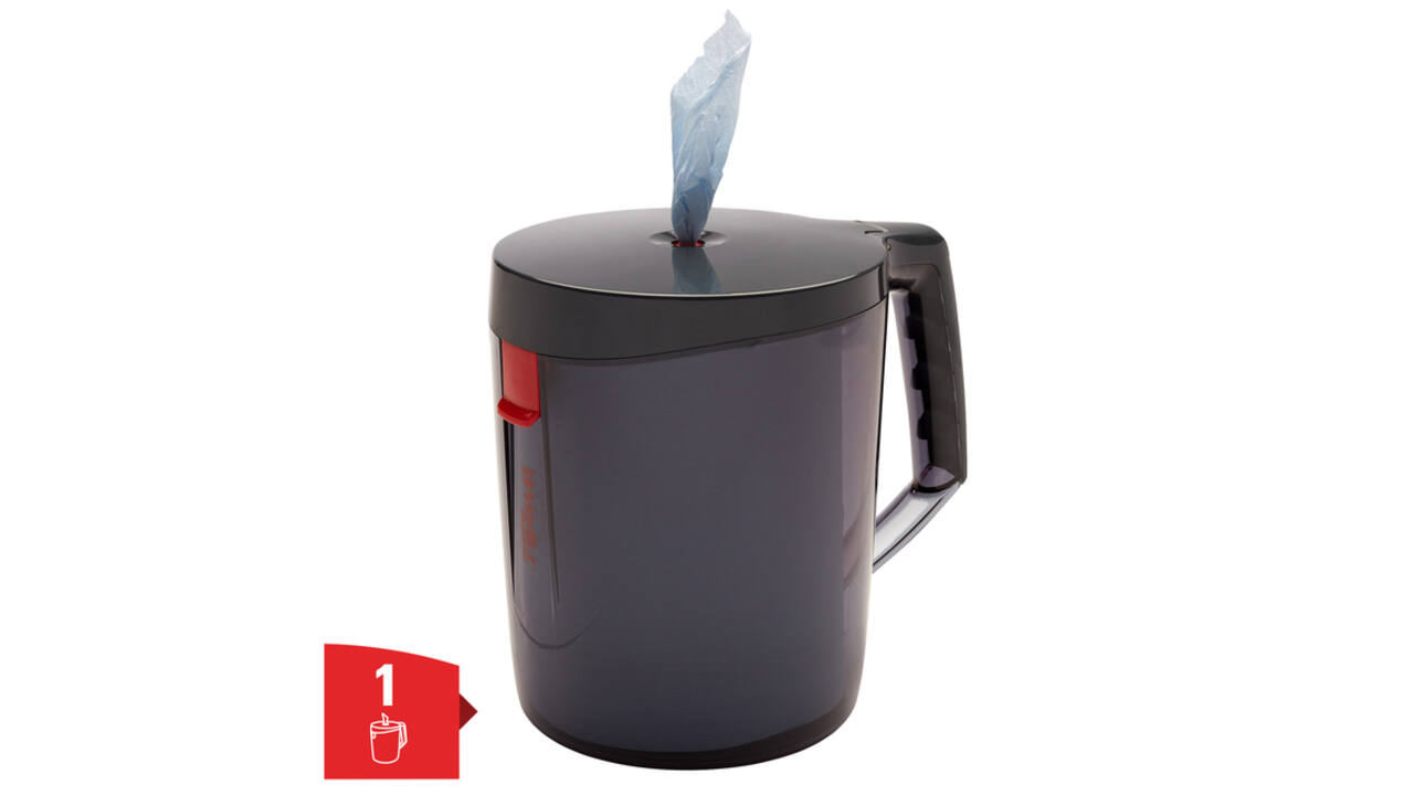 Poetspapierdispenser WypAll L10 Reach draagbare dispenser zwart 6221