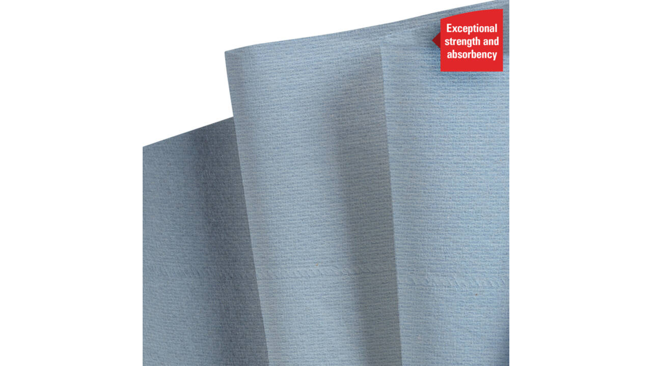 Poetspapier WypAll L20 GeneralClean 2-laags 336 vel blauw 7302