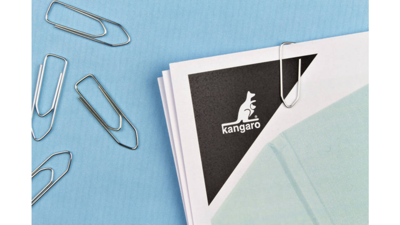 Paperclip Kangaro 32mm hoekig verzinkt doos à 100 stuks
