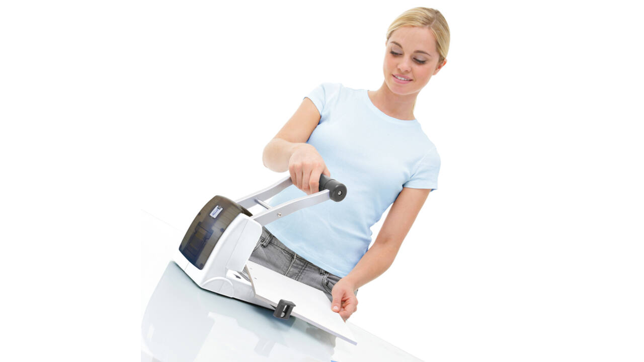 Perforator Rapesco Germ-Savvy High Capacity Eco P1100 antibacterieel 2-gaats wit