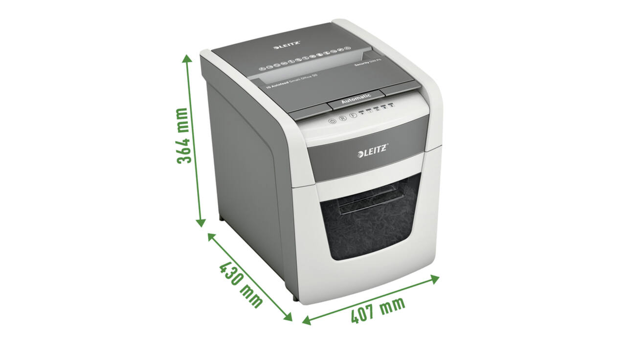 Papiervernietiger Leitz IQ Auto+ Small Office 50X P4 snippers 4x28mm