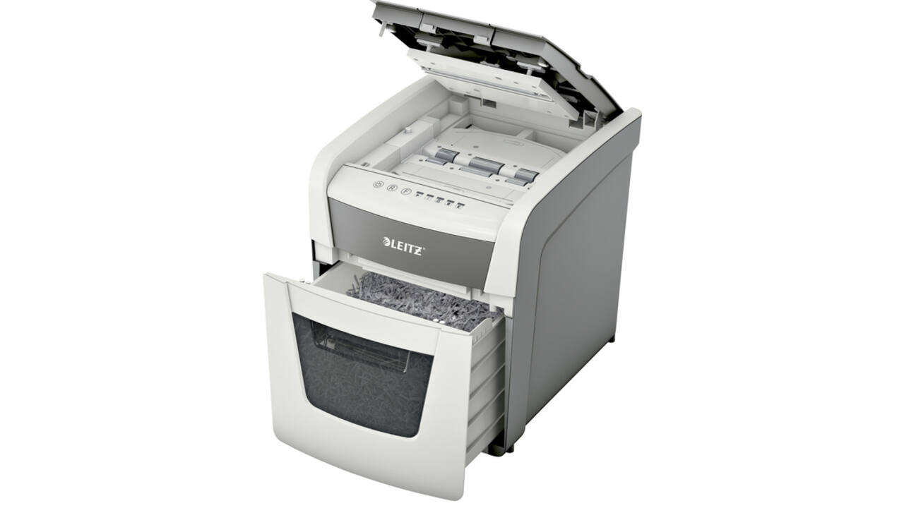 Papiervernietiger Leitz IQ Auto+ Small Office 50X P4 snippers 4x28mm