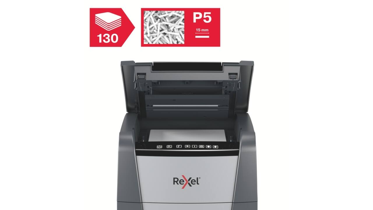Papiervernietiger Rexel Optimum Auto+ 130M snippers 2x15mm