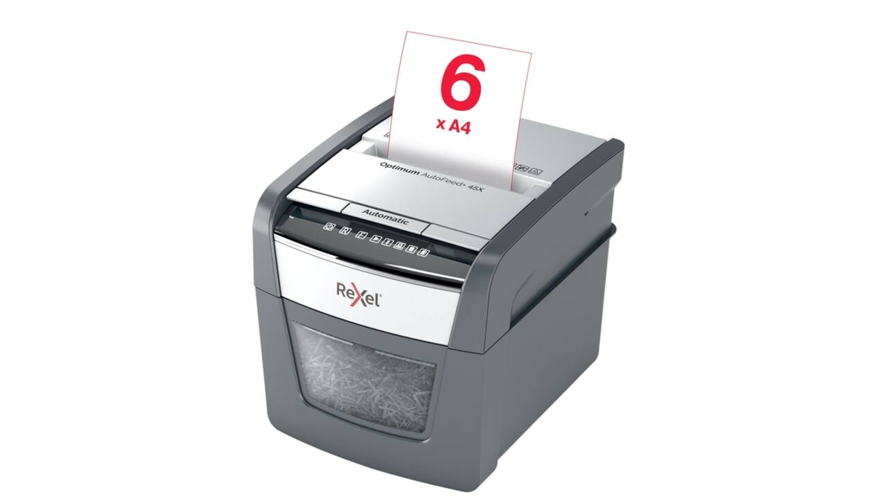 Papiervernietiger Rexel Optimum Auto+ 45X snippers 4x28mm