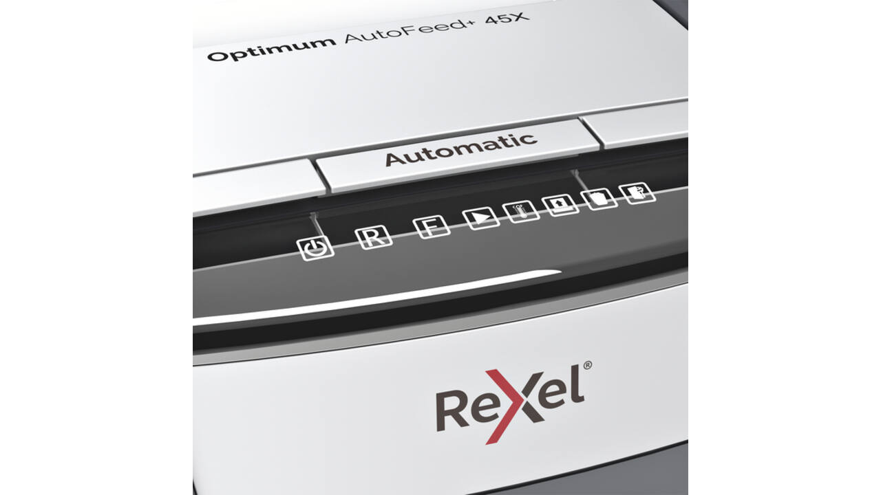 Papiervernietiger Rexel Optimum Auto+ 45X snippers 4x28mm