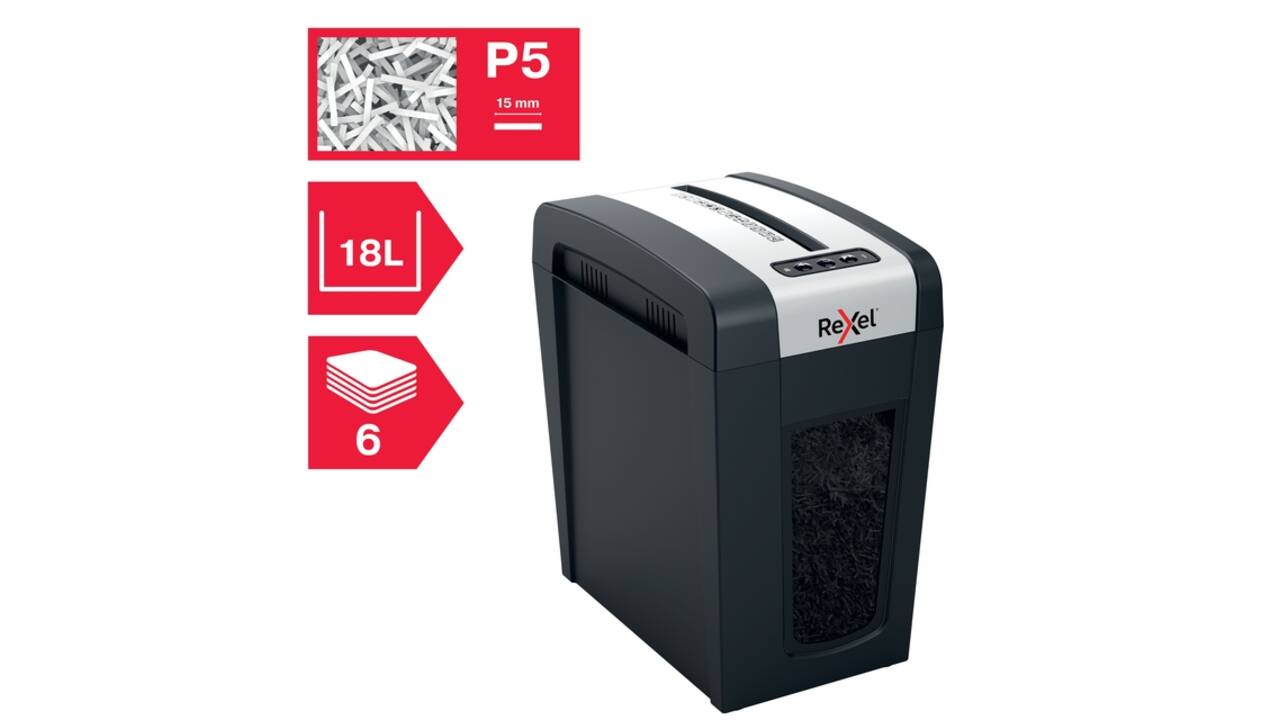 Papiervernietiger Rexel Secure MC6-SL snippers 2x15mm