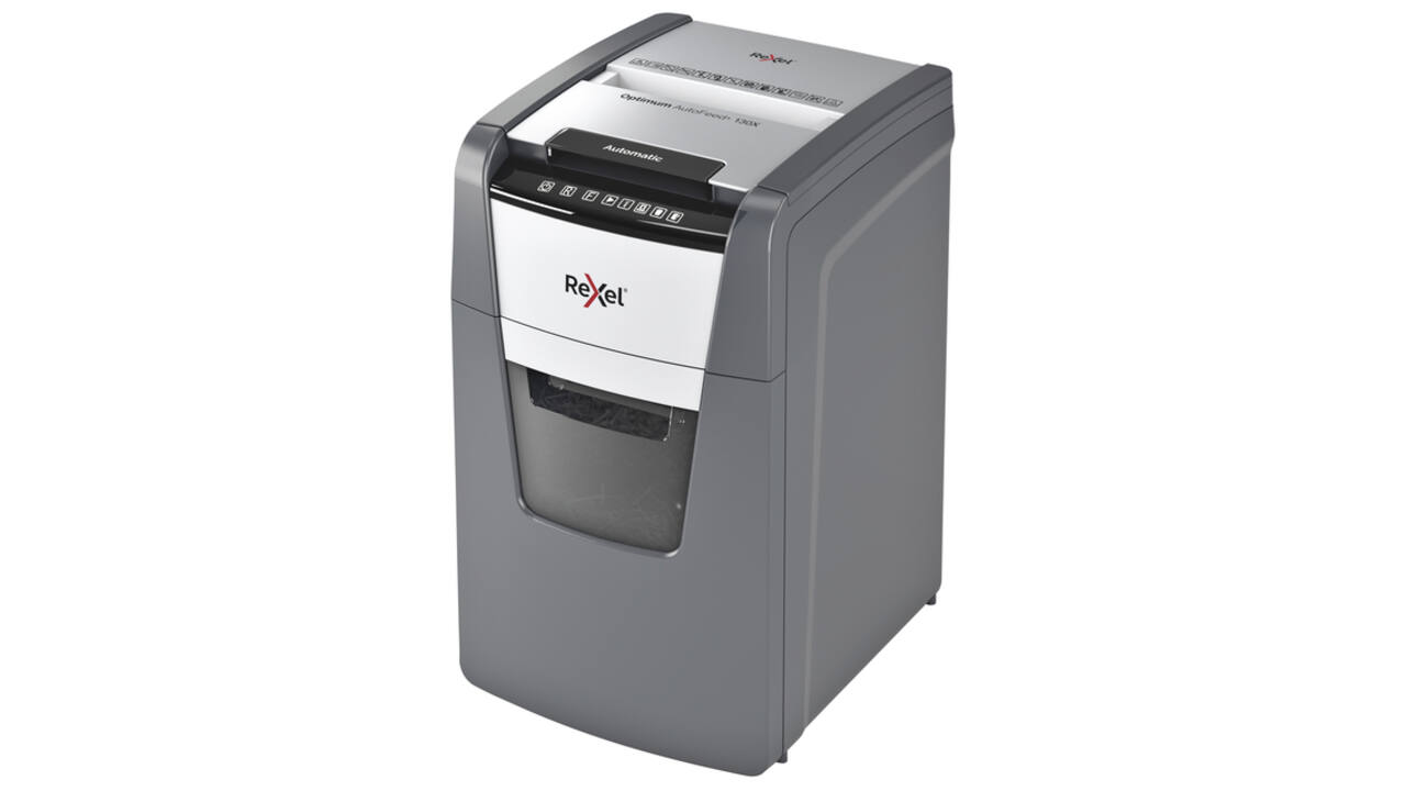 Papiervernietiger Rexel Optimum Auto+ 130X P4 snippers 4x28mm