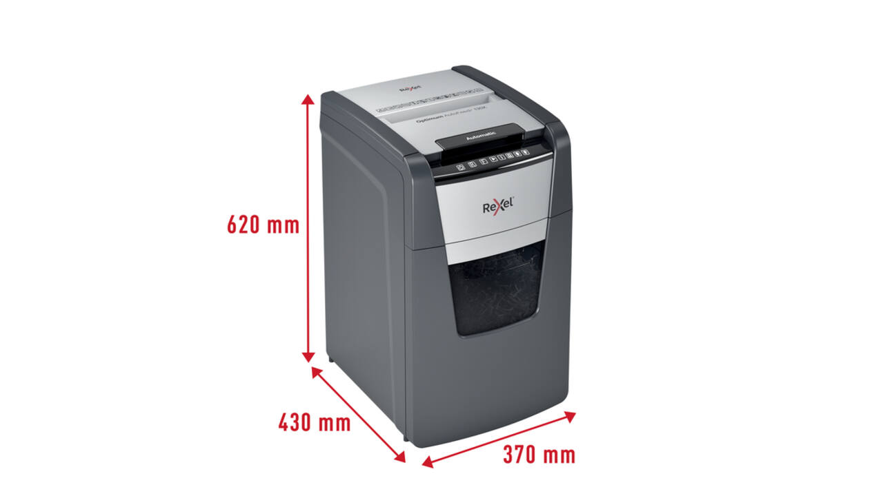 Papiervernietiger Rexel Optimum Auto+ 130X P4 snippers 4x28mm