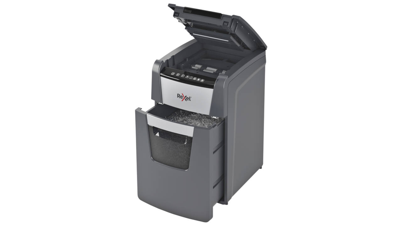 Papiervernietiger Rexel Optimum Auto+ 130X P4 snippers 4x28mm