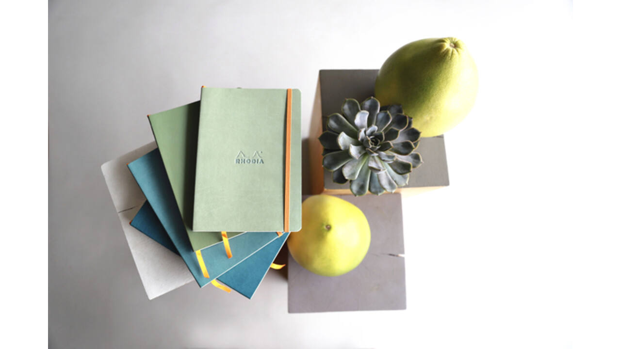 Notitieboek Rhodia A6 lijn 72 vel 90gr zwart