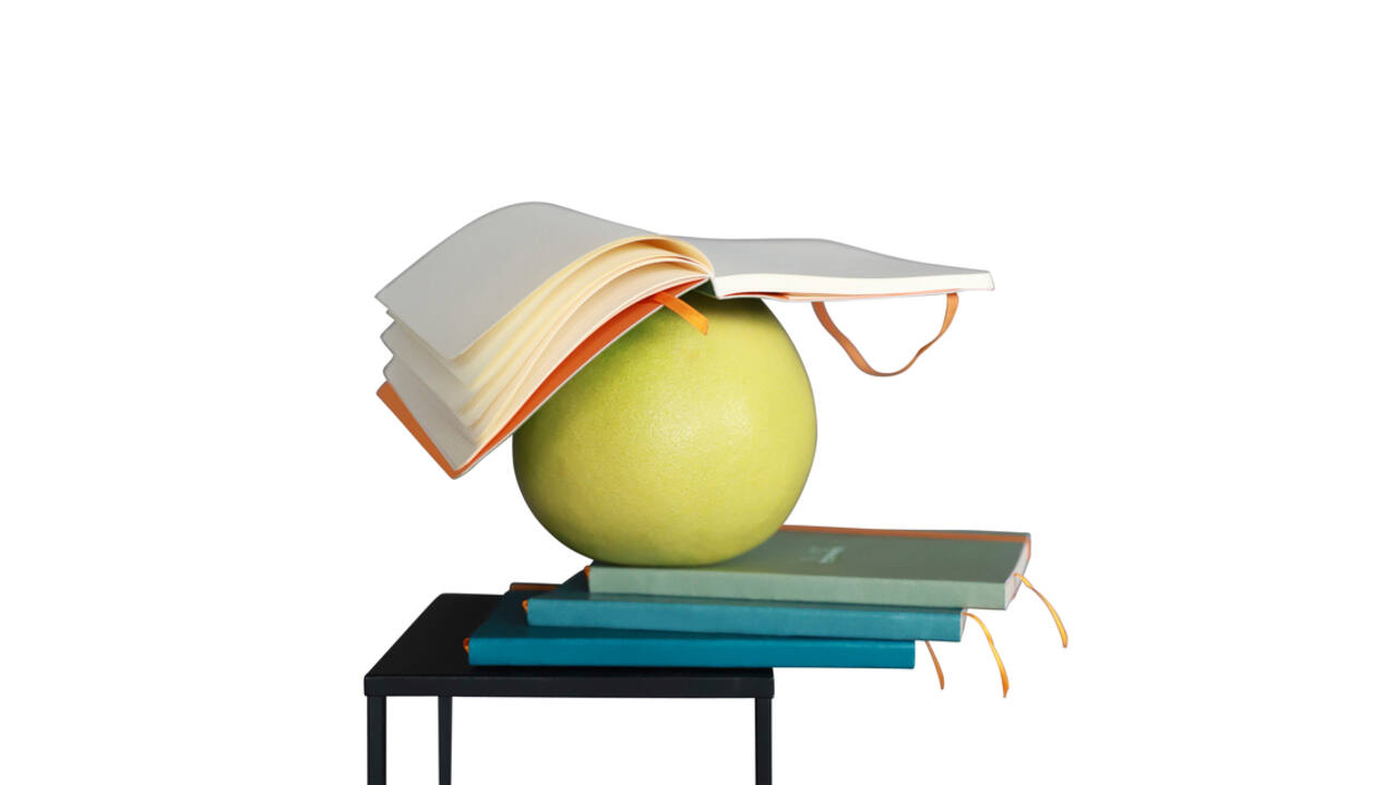 Notitieboek Rhodia A6 lijn 72 vel 90gr zwart