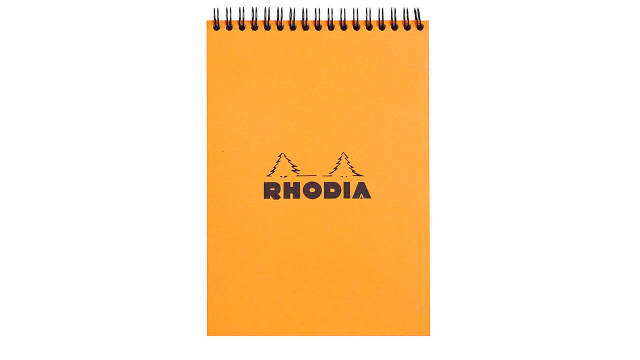 Spiraalblok Rhodia A5 lijn 160 pagina's 80gr oranje