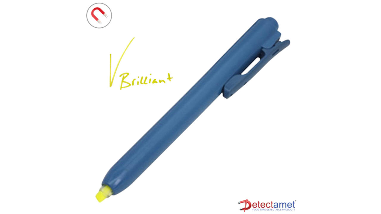 Markeerstift detectie Detectamet inklikbaar geel