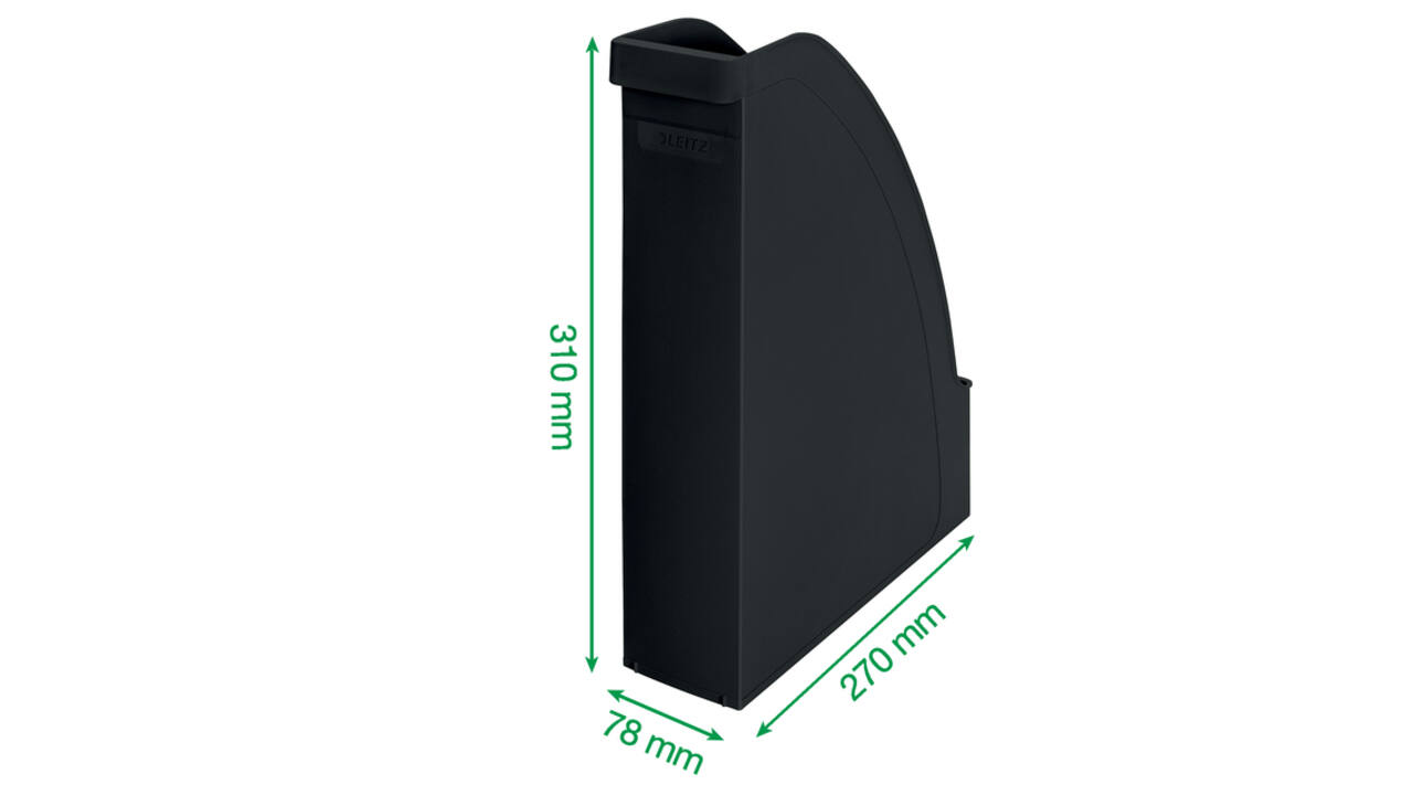 Tijdschriftcassette Leitz Recycle A4 zwart