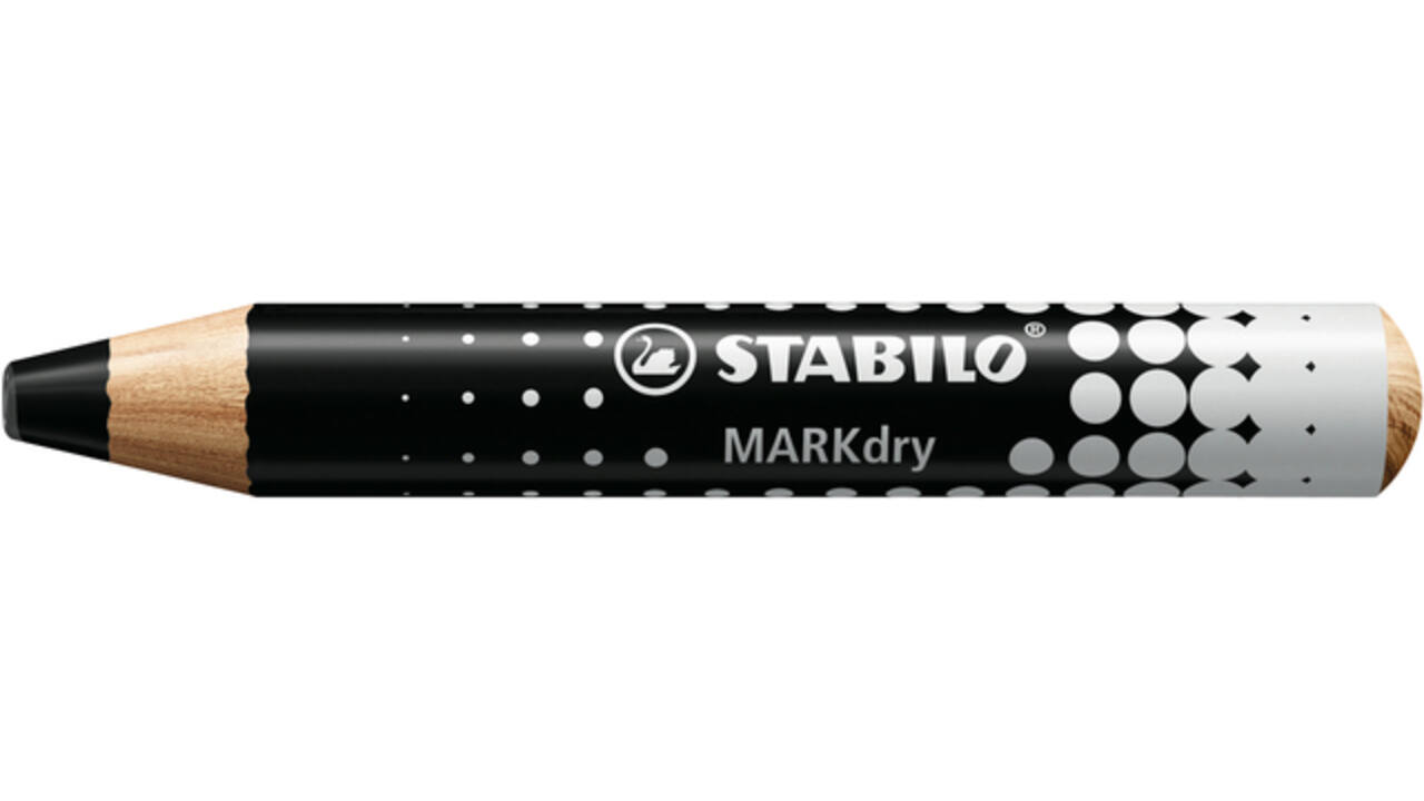 Whiteboardpotlood STABILO MARKdry 648/46 zwart