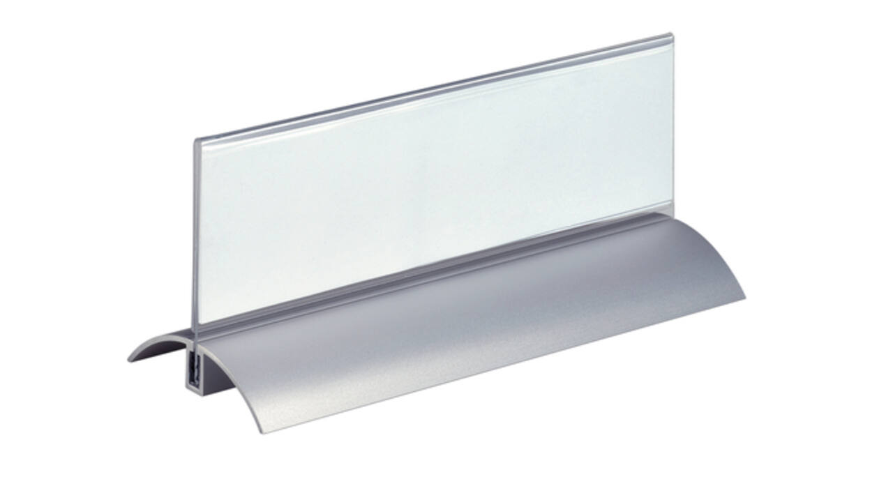 Tafelnaambord Durable Presenter De Luxe 61x210mm 2 stuks