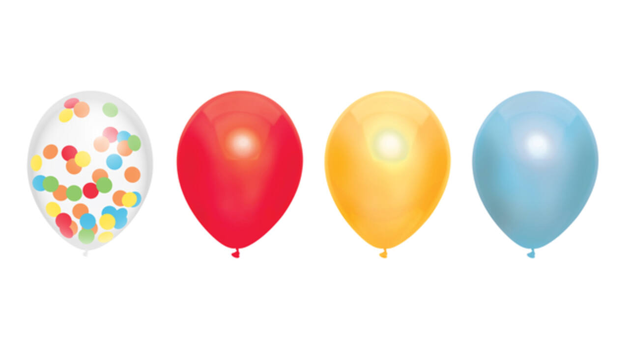 Ballonnen Haza Over The Rainbow 30cm 6 stuks assorti