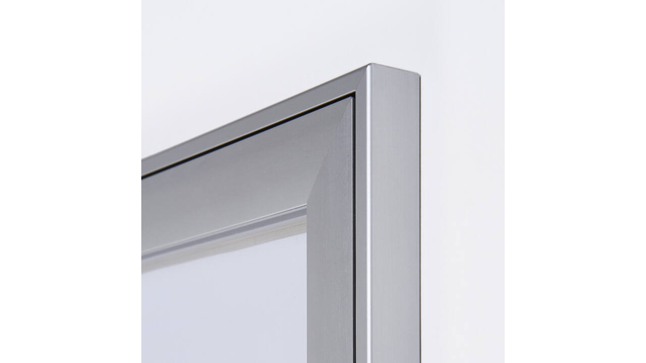 Vitrinebord Quantore luxe 8x A4 zilver