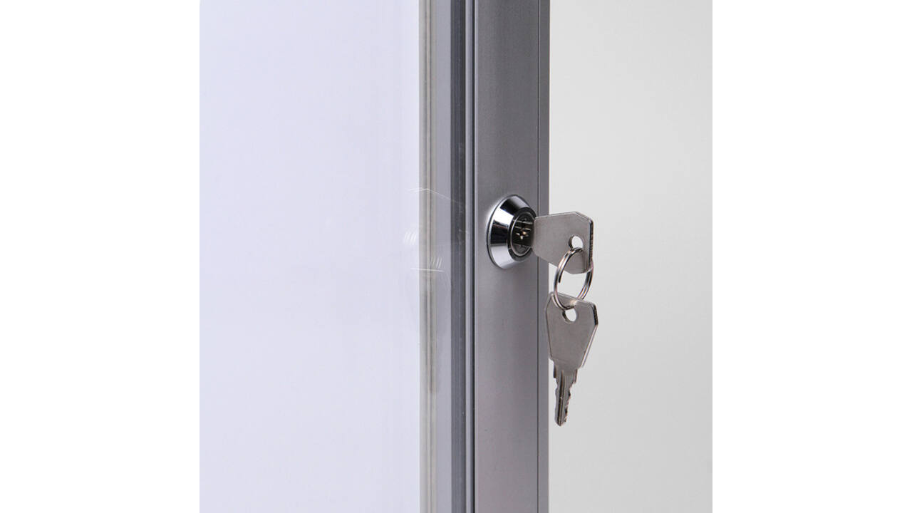 Vitrinebord Quantore luxe 4x A4 zilver