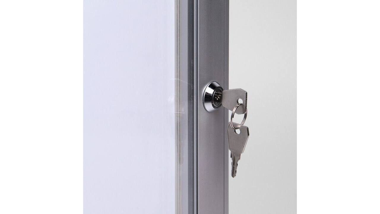 Vitrinebord Quantore luxe 2x A4 zilver