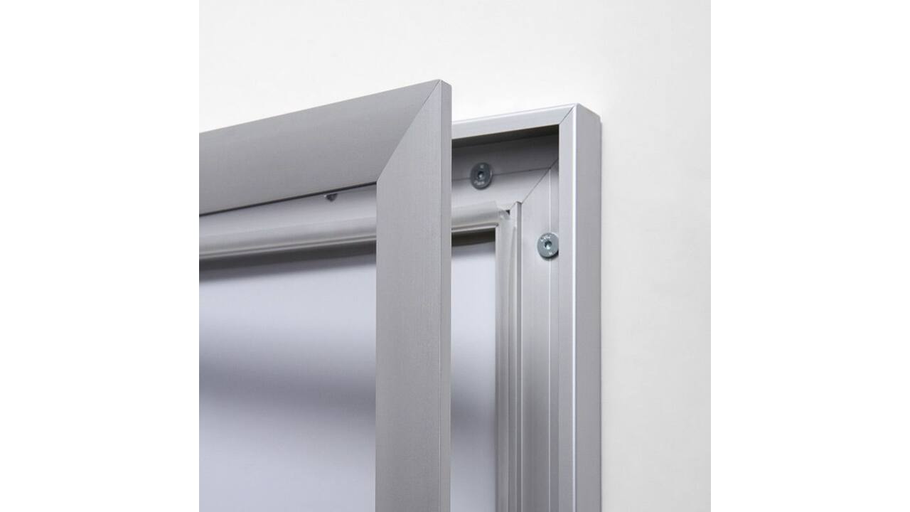 Vitrinebord Quantore luxe 2x A4 zilver