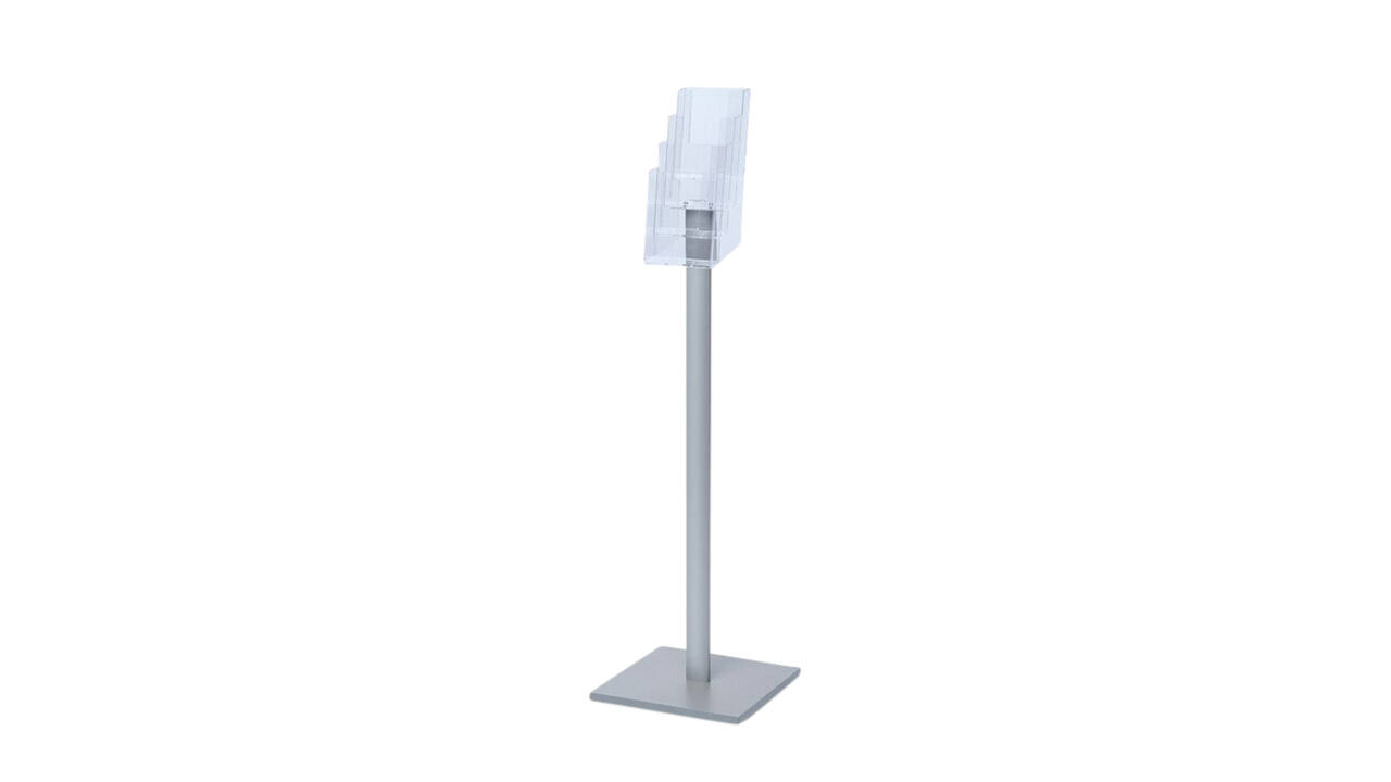 Brochurehouder Quantore met standaard 4x 110x140x30mm