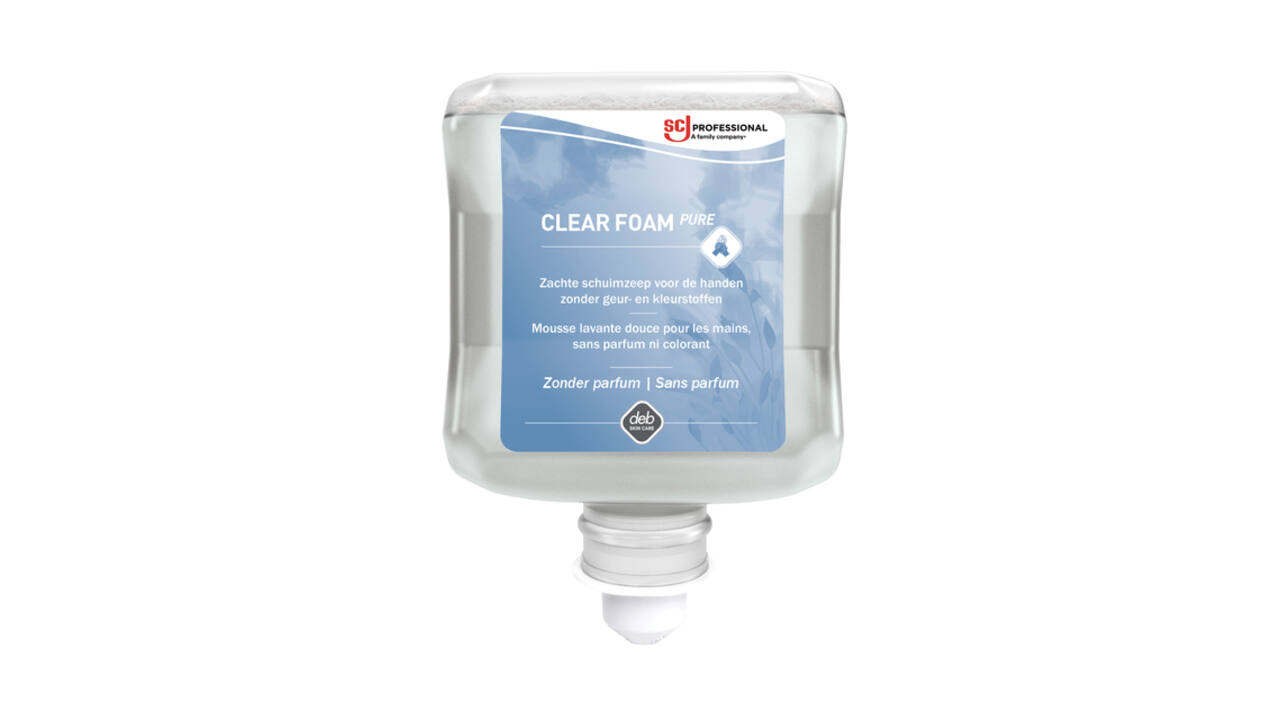 Handzeep SCJ Clear Foam Pure parfumvrij 1000ml