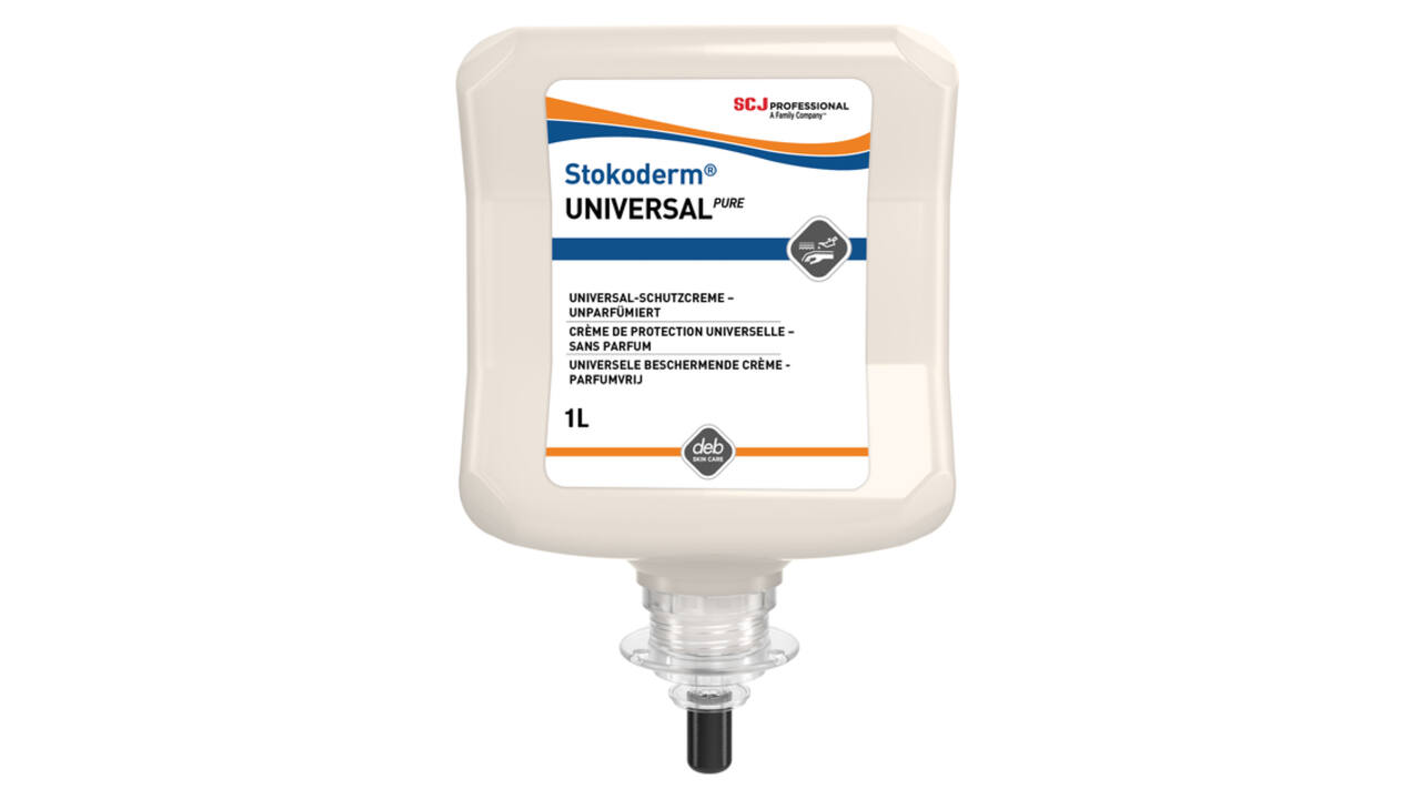 Handcrème SCJ Stokoderm Universal Pure parfumvrij 1liter