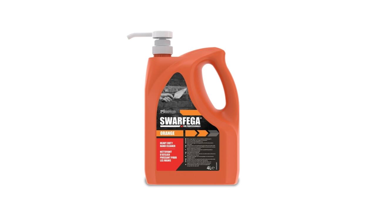Handreiniger SCJ Swarfega Orange 4 liter met pomp