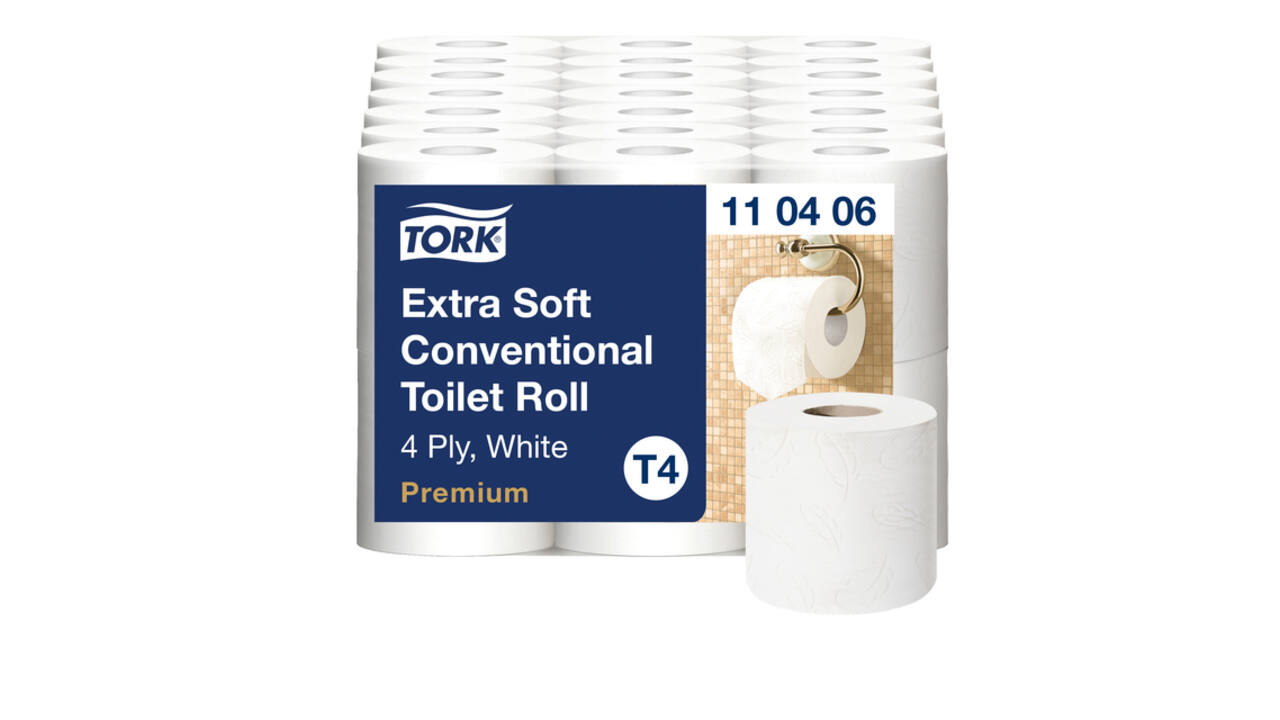 Toiletpapier Tork T4 Premium 4-laags 150 vel wit 110406