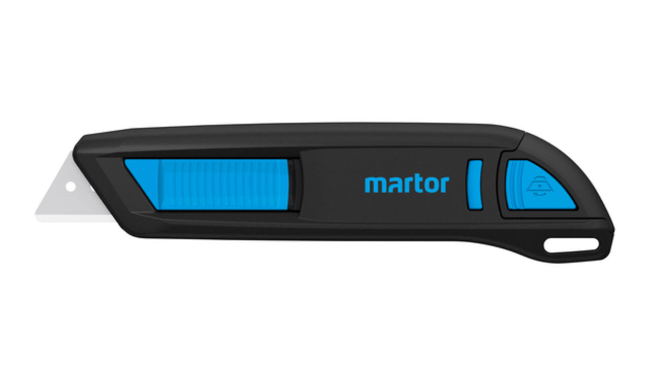 Veiligheidsmes Martor Secunorm 300 trapezium 19mm zwart